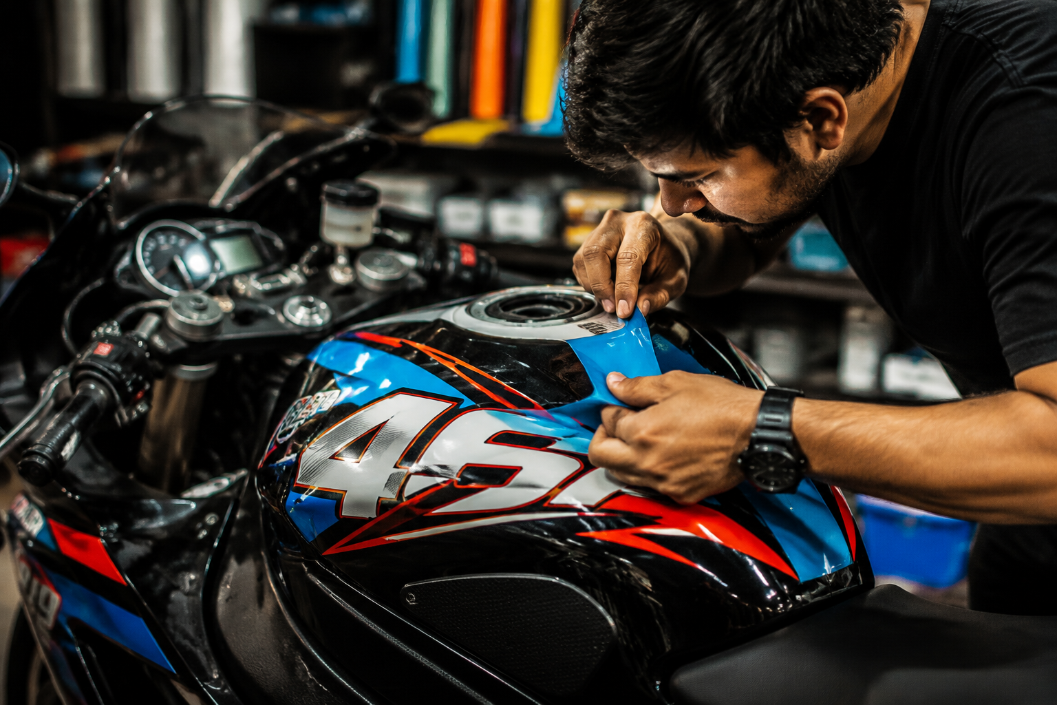 Bike stickering and vinyl graphics